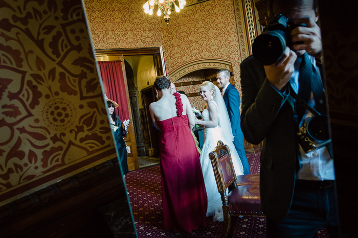 Javier Sanchez Photographer working at a wedding in Manchester